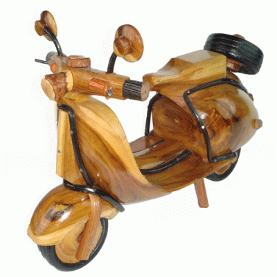 Handmade Wood Crafts on Siamcrafts   Handmade Vespa Scooter