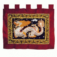 Thai Silk Tapestry - Serpent (Medium)