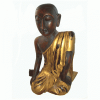 Wood Carving of Buddha Disciple Sariputta