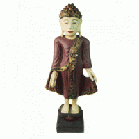 Buddha Statuette in purple robe