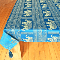 Table cover in Blue