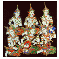 Framed Thai Silk Prints