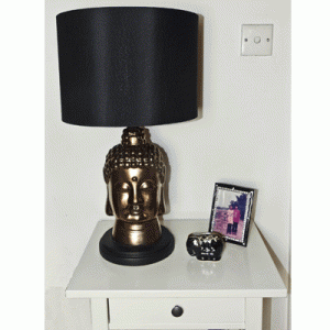 Buddha Head - Lamp and Shade