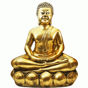 Buddha Meditating (Gold -Large)