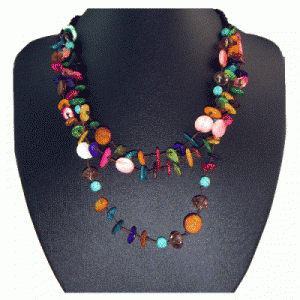 Necklace of Colourful Stones