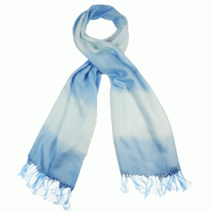 Light Blue and White strip scarf