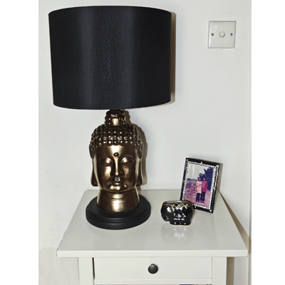 Buddha Head Table Lamp, Buddha Head Table Lamp