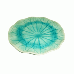 Blue Celadon Lotus Leaf Plates