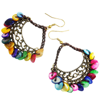 Colourful Chandelier Style Earrings
