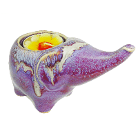 Celadon Purple Candle Holder