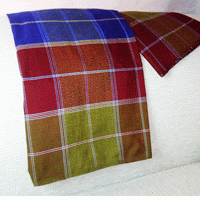 Colourful Traditional Isaan Patterned Cotton Throw