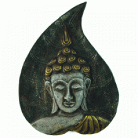 Buddha on Po Tree Leaf
