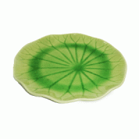 Green Celadon Lotus Leaf Plates