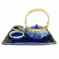 Celadon Oriental Blue Teapot Set