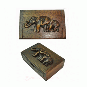 Elephant Design Trinket Box (Small)